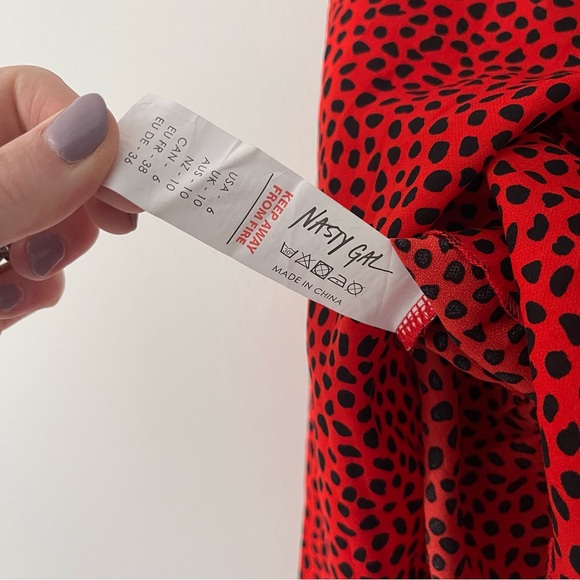 NWT Nasty Gal Ride The Wild Wind Cheetah Top Size 6 - Picture 8 of 10